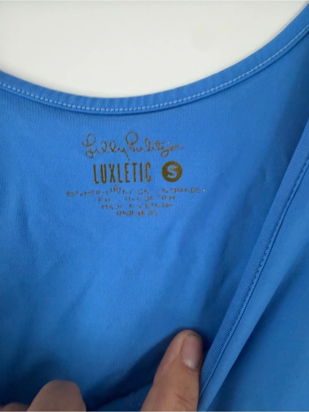 Lilly Pulitzer Bright Blue Scoop Neck Tank